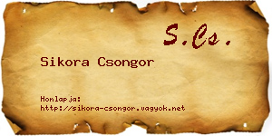 Sikora Csongor névjegykártya